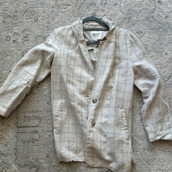 Madewell Dorset Blazer in Windowpane - Picture 3 of 3